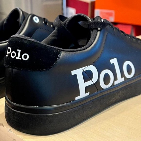 Polo Ralph Lauren Longwood Logo Leather Sneaker Men's Shoes - Picture 6 of 9